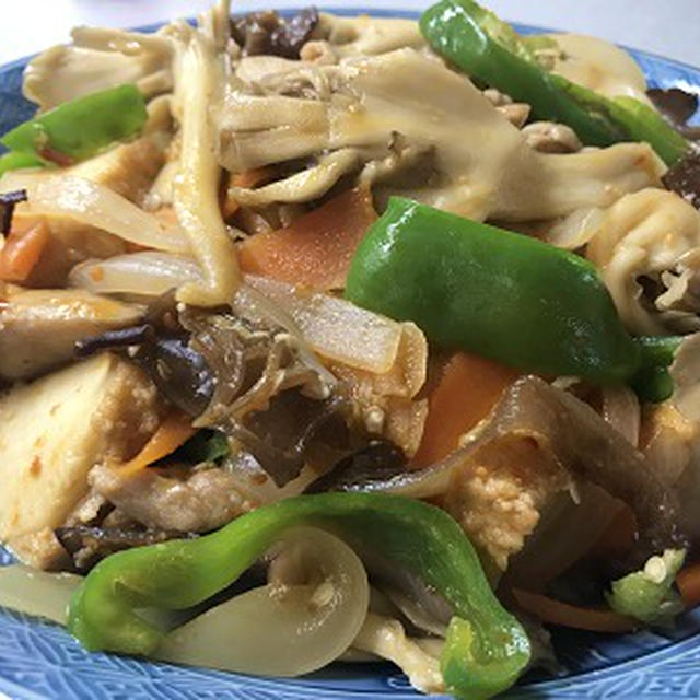 自家製にんにく味噌でピリ辛中華風炒め物♪