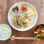 下味漬け込みでお肉も柔らか！豚こまとキャベツのみそ炒め献立