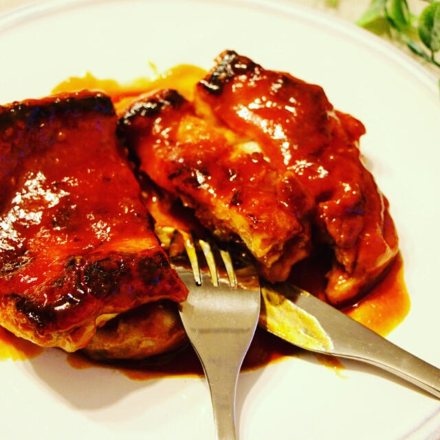 【簡単！鶏肉料理】焼き肉のタレでラクチン♪洋風照り焼きチキン