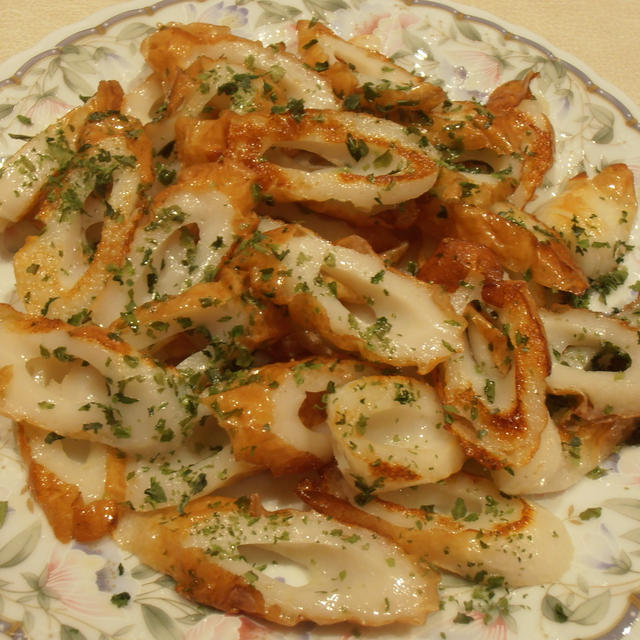 簡単副菜　ちくわの磯部焼き