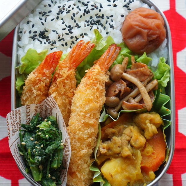 「てかカレーじゃん」って言わないで弁当＆昨日の夕食