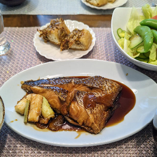 鯛の煮付けと上喜元「愛山」