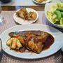 鯛の煮付けと上喜元「愛山」