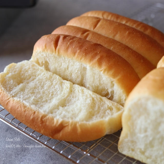 スリム食パン型とスクエア型で食卓ちぎりパン！❁配合あり