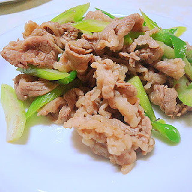 " 豚肉とセロリの炒め物 " 