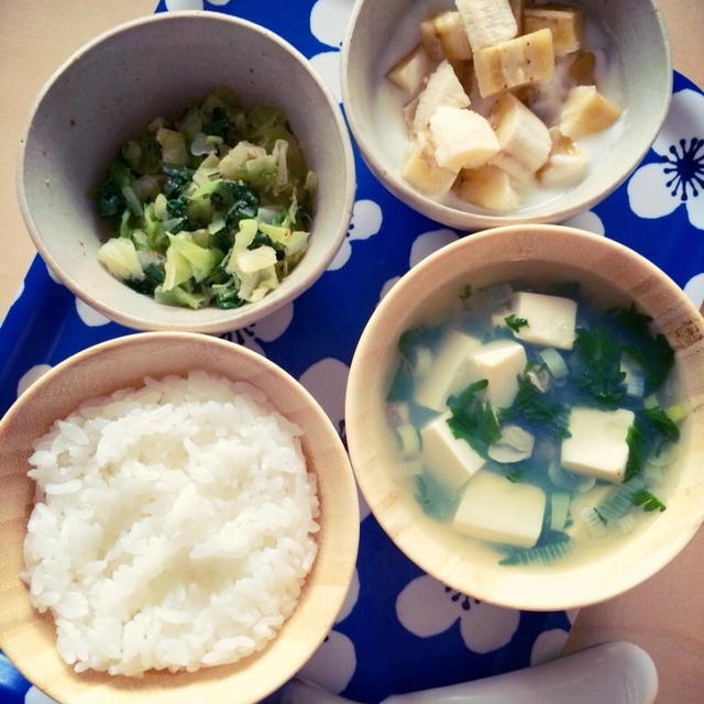 息子の朝ごはん