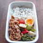 生姜焼きで男子学生弁当