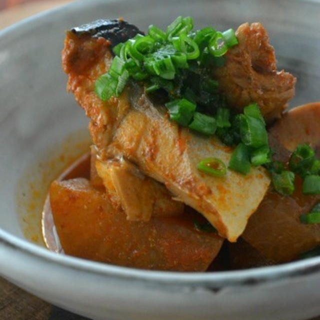 鯖と大根の韓国風煮物