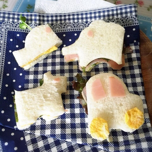 普段はやらない…子供用朝ごはん♪w と もう少しー（≧∇≦）