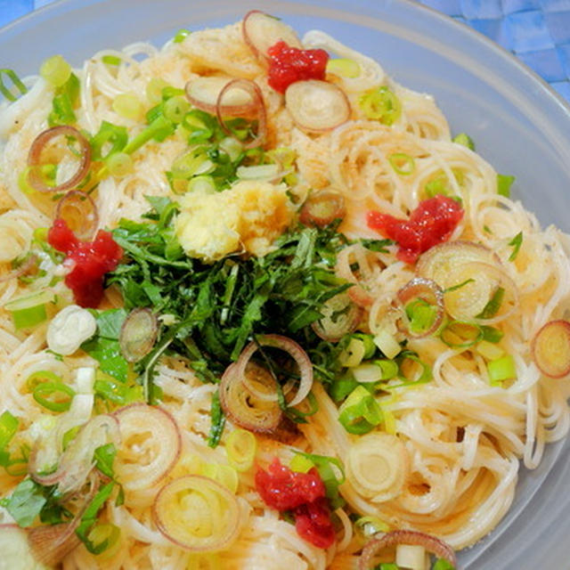 ぶっかけ素麺はじめました～☆採りたて美味しい野菜便が～♡