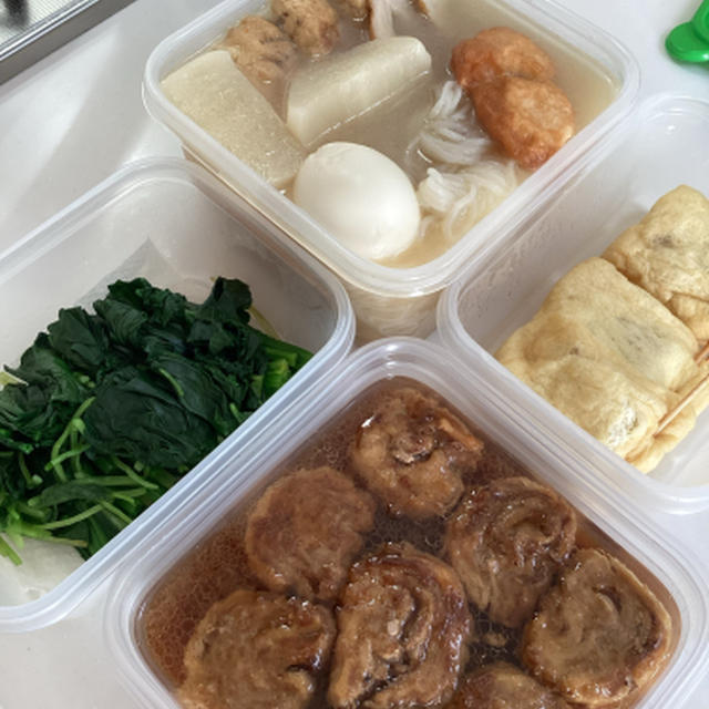 今週も煮込み料理を作り置き、かんと煮となんちゃって角煮
