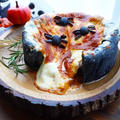 チーズ溢れ出す！魔女の鍋ピザ(シカゴ風ピザ)/Halloween deep-dish pizza ☆ハロウィンレシピ by ルシッカさん