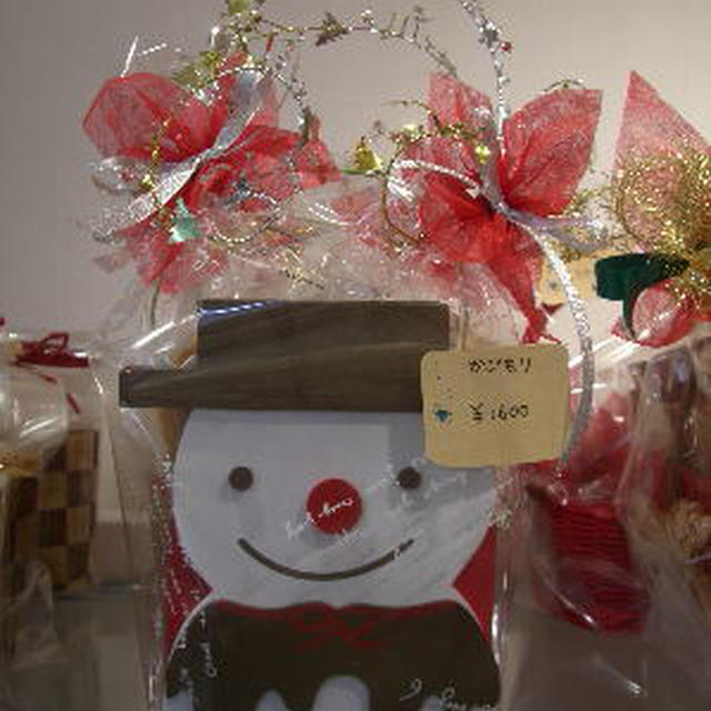 クリスマスのかご盛り