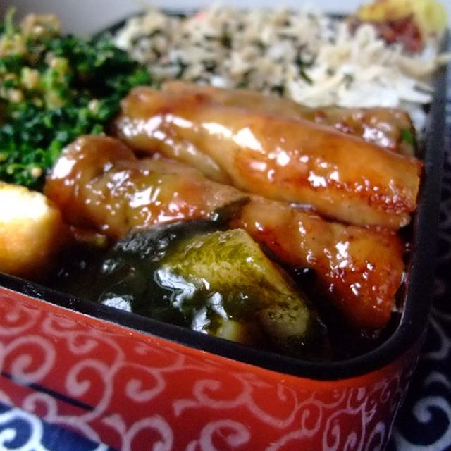アスパラの豚肉巻きお弁当。