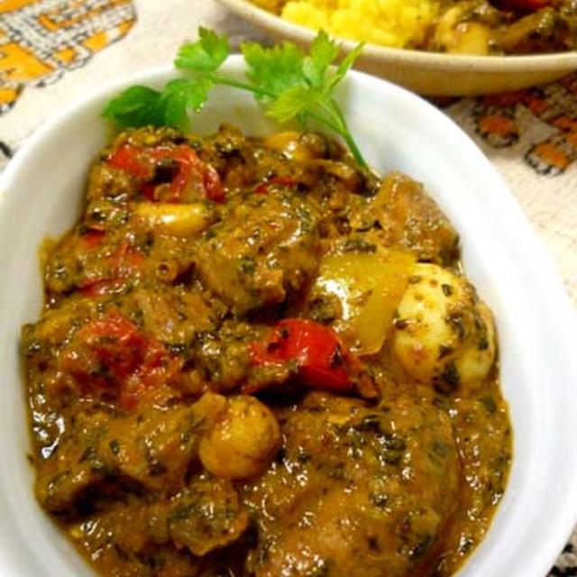 簡単インド風やわらかチキンとほうれんそうのカレー！！