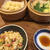 焼きめしと蒸し野菜のお昼