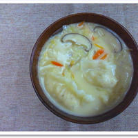 ベジポタ風餃子スープ