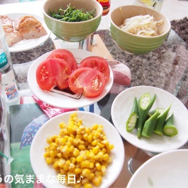 適当ご飯で夜ご飯☆