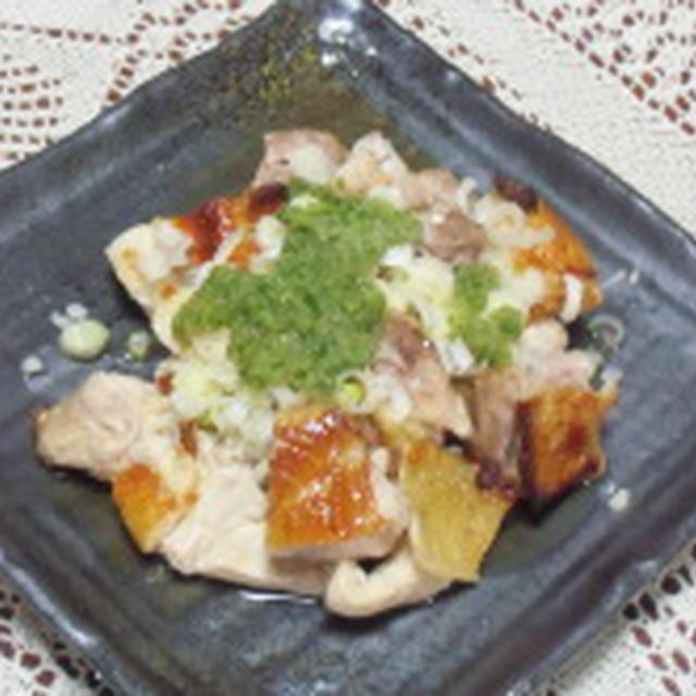 味わい深さが堪りません！！焼き比内地鶏のみどり酢添え