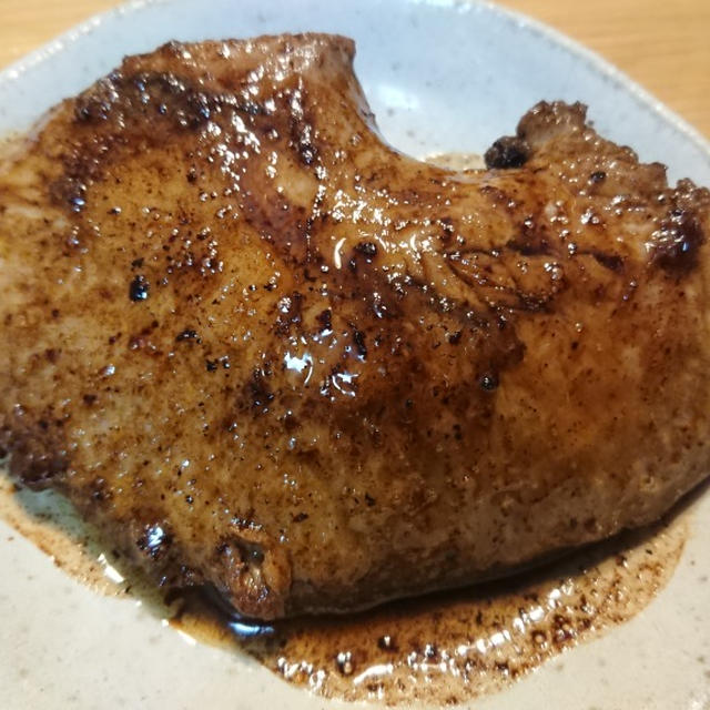 マグロほほ肉バター醤油焼き