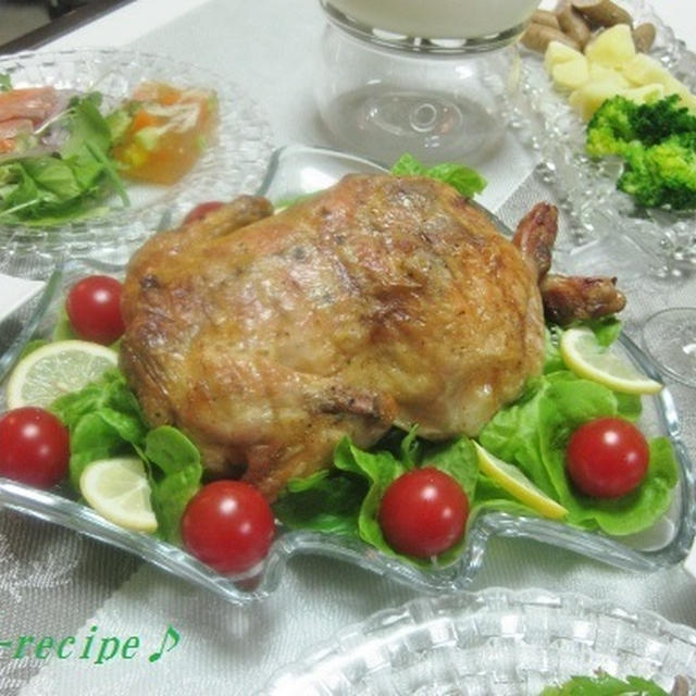 クリスマスイブは丸鶏で ローストチキン By Ei Recipeさん レシピブログ 料理ブログのレシピ満載