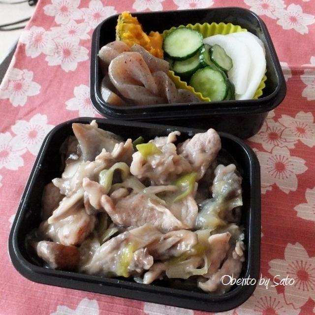 豚肉とネギの味噌炒め弁当