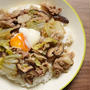 レンジで8分！！「豚肉と白菜のすき焼き風どん」