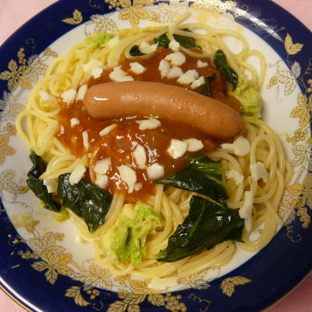 ミートソースパスタ