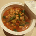 ヒヨコ豆と白菜のトマトスープ