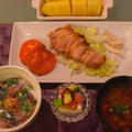 秋刀魚丼・カレーのグリル照り焼きとロイズ