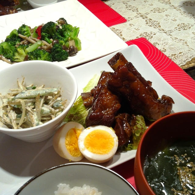 韓国風スペアリブ煮の献立 By Riesmoさん レシピブログ 料理ブログのレシピ満載