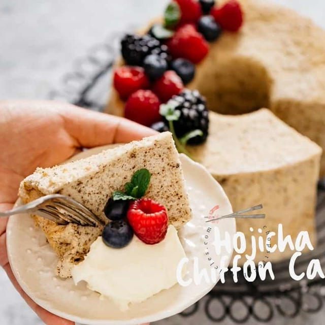 Japanese Chiffon Cake – Hojicha Flavour