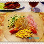 「冷やし中華＆BBQポークストリング」♪