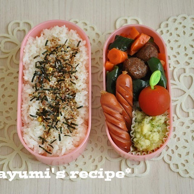 簡単！お弁当レシピ～市販品も上手にアレンジ！野菜でかさましお弁当～