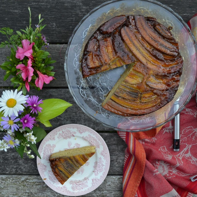 Upside Down Banana Cake アップサイドダウンバナナケーキ