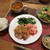 チキンステーキ~サルサソースの晩ご飯　と　アーモンドの花♪