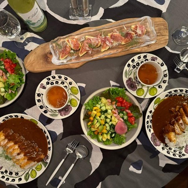 オリンピック観戦に忙しくてレトルトカレー頼ってしまったけどカラフルで見た目に美味しかった夜ごはん&楽天マラソンのお買い物
