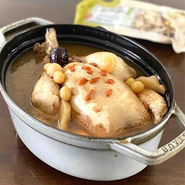 ストウブで参鶏湯
