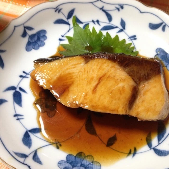 鰤の照り焼きと栗ご飯