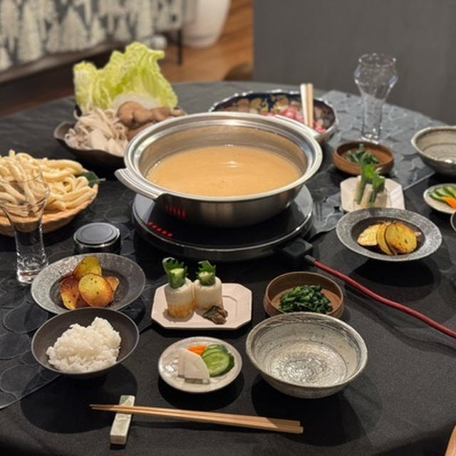 牛肉どて鍋の夜ごはん