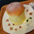 厚焼きスフレパンケーキと晩ごはん