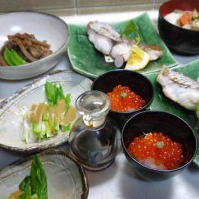 残り物、豚汁にお餅を入れて・・・