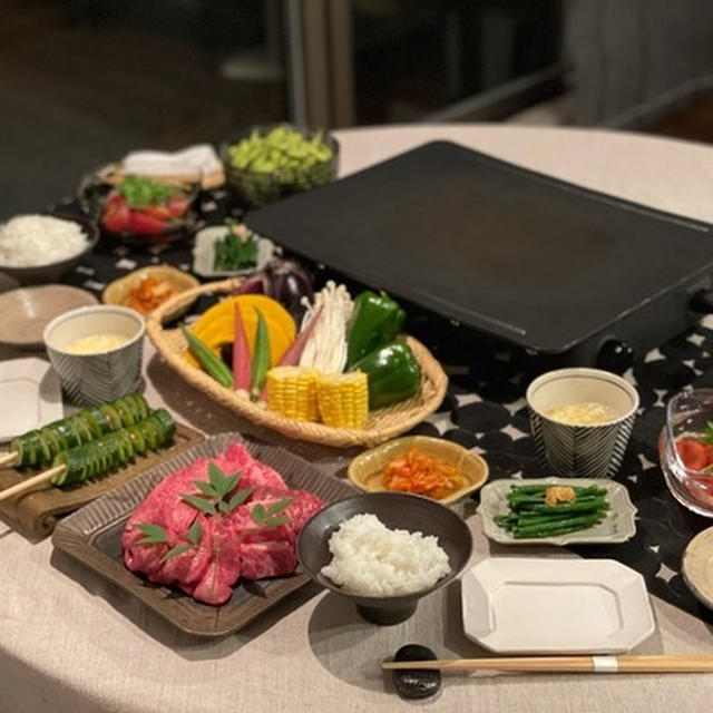 おうち焼肉の夜ごはん