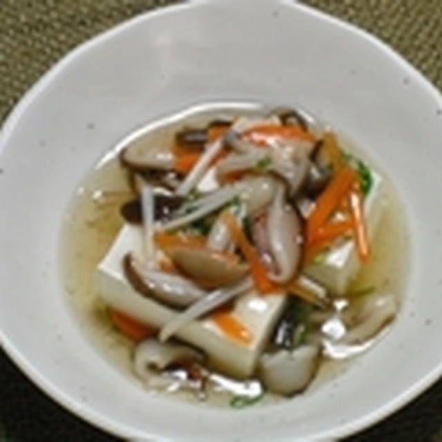 豆腐の野菜あんかけ☆　　久々に１人の時間♪　