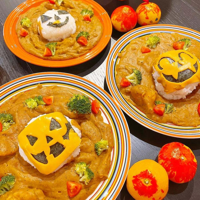 限界ハロウィンごはんです！！