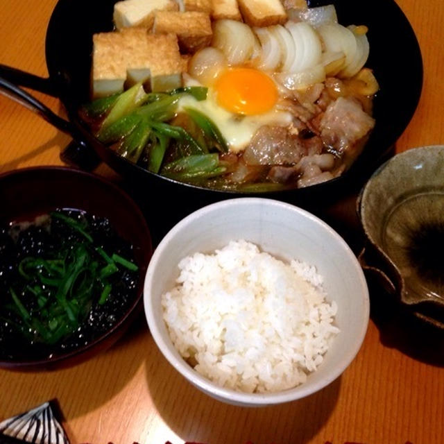 簡単！うまうま月見肉豆腐