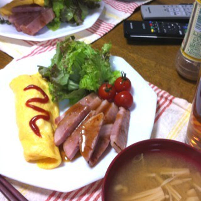 breakfarstな晩ごはんとグルメイドステーキ。