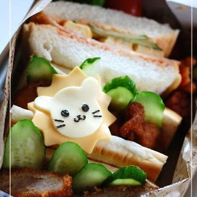 (幼）年長さんのお弁当３４＜パンｄｅお弁当＞