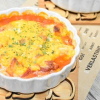 【おおいたクッキングアンバサダー】あまねぎとお餅のトマトグラタン