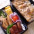 炊き込みご飯のお弁当。と、メロンパン風。